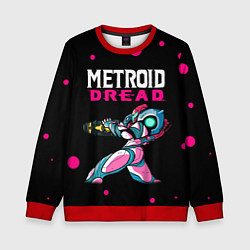 Свитшот детский Metroid Метроид, цвет: 3D-красный
