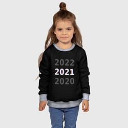 Свитшот детский 2020 2021 2022, цвет: 3D-меланж — фото 2
