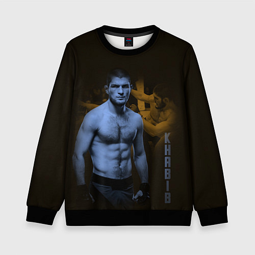 Детский свитшот Нурмагомедов / 3D-Черный – фото 1