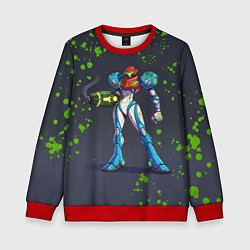 Детский свитшот Green Blood Metroid Dread