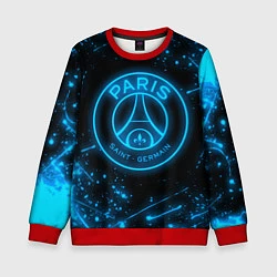 Свитшот детский PSG NEON STYLE SPORT ПСГ НЕОН, цвет: 3D-красный