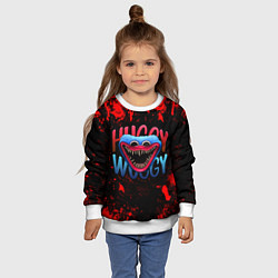 Свитшот детский ХАГИ ВАГИ POPPY PLAYTIME, цвет: 3D-белый — фото 2