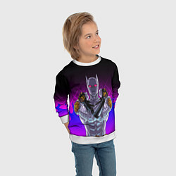 Свитшот детский JOJO KILLER QUEEN КОРОЛЕВА УБИЙЦА FIRE STYLE, цвет: 3D-белый — фото 2
