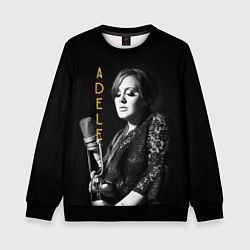 Свитшот детский Певица Adele, цвет: 3D-черный