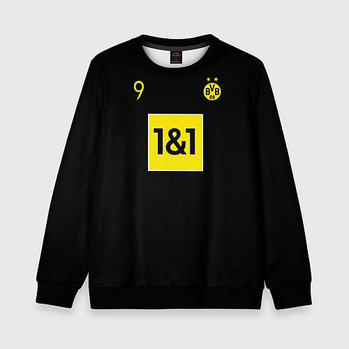 Детский свитшот Haaland 9 - Borussia Dortmund / 3D-Черный – фото 1