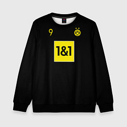 Свитшот детский Haaland 9 - Borussia Dortmund, цвет: 3D-черный