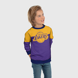 Свитшот детский LAKERS LINE HEXAGON SPORT, цвет: 3D-синий — фото 2