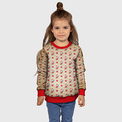 Свитшот детский !Рождество!, цвет: 3D-красный — фото 2