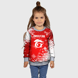 Свитшот детский Free Fire - Новогодний, цвет: 3D-меланж — фото 2