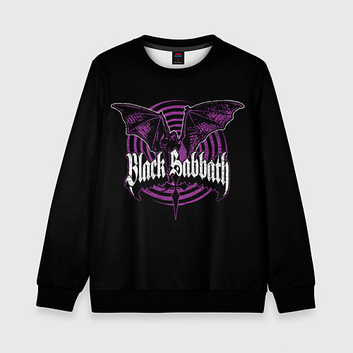 Детский свитшот Black Sabbat Bat / 3D-Черный – фото 1