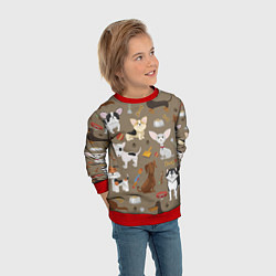 Свитшот детский У меня есть собака, цвет: 3D-красный — фото 2