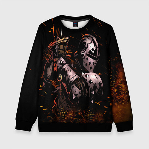 Детский свитшот Darkest Dungeon Fish and Bones / 3D-Черный – фото 1