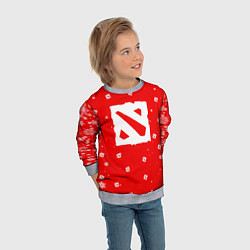 Свитшот детский НОВОГОДНИЙ ДОТА 2 НОВЫЙ ГОД DOTA 2, цвет: 3D-меланж — фото 2