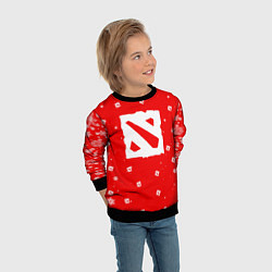 Свитшот детский НОВОГОДНИЙ ДОТА 2 НОВЫЙ ГОД DOTA 2, цвет: 3D-черный — фото 2
