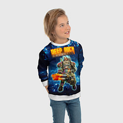 Свитшот детский Deep Rock Galactic Gunner, цвет: 3D-белый — фото 2