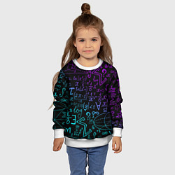 Свитшот детский НЕОНОВЫЕ ФОРМУЛЫ NEON FORMULAS, цвет: 3D-белый — фото 2
