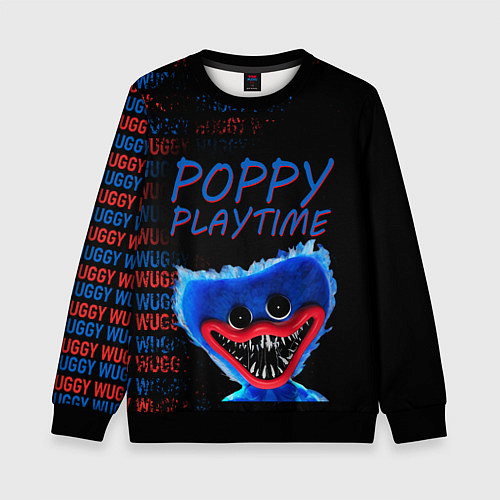Детский свитшот Хагги ВАГГИ Poppy Playtime / 3D-Черный – фото 1