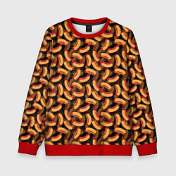 Свитшот детский Хот-Доги Hot Dogs, цвет: 3D-красный