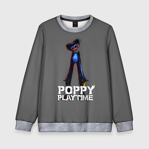 Детский свитшот HUGGY WUGGY POPPY PLAYTIME / 3D-Меланж – фото 1