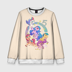Свитшот детский G5 My Little Pony, цвет: 3D-белый