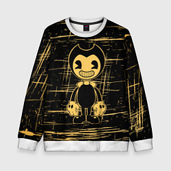 Свитшот детский Bendy and the ink machine - Бенди, цвет: 3D-белый