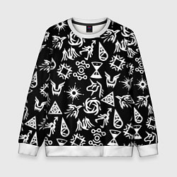 Детский свитшот EXO BAND SYMBOL PATTERN WHITE K-POP