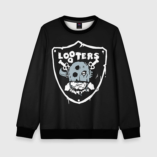 Детский свитшот Looters / 3D-Черный – фото 1