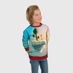 Свитшот детский Облако в Террарии, цвет: 3D-красный — фото 2