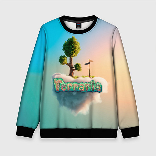 Детский свитшот Облако в Террарии / 3D-Черный – фото 1