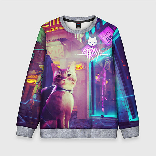 Детский свитшот Stray / 3D-Меланж – фото 1