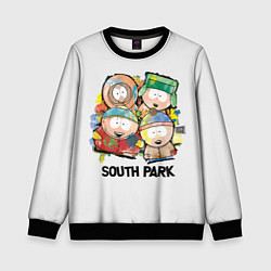 Свитшот детский South Park - Южный парк краски, цвет: 3D-черный