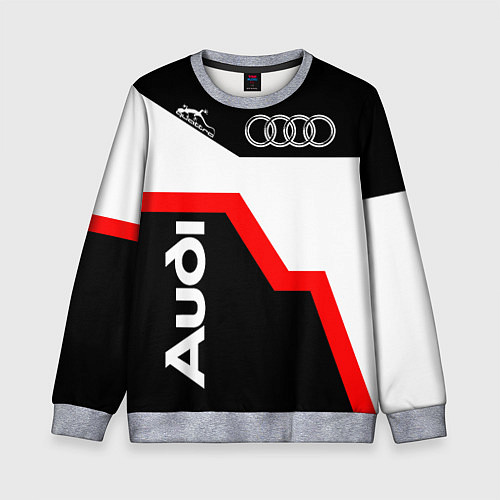 Детский свитшот AUDI полный привод / 3D-Меланж – фото 1