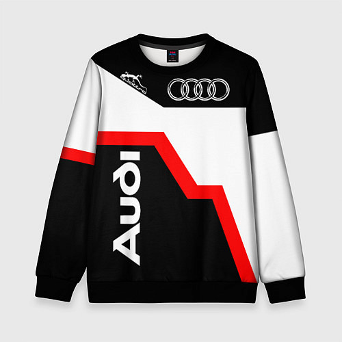 Детский свитшот AUDI полный привод / 3D-Черный – фото 1