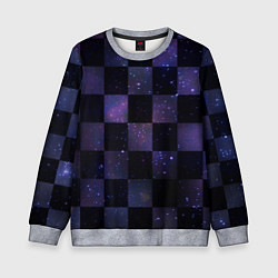 Детский свитшот Space Neon Chessboard
