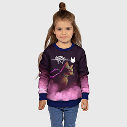 Свитшот детский Stray, цвет: 3D-синий — фото 2