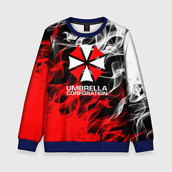 Свитшот детский Umbrella Corporation Fire, цвет: 3D-синий