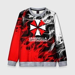 Свитшот детский Umbrella Corporation Fire, цвет: 3D-меланж