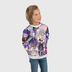 Свитшот детский Genshin Impact - Арка Инадзумы, цвет: 3D-белый — фото 2