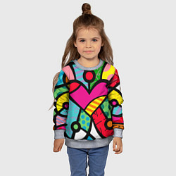 Свитшот детский Ромеро Бритто Арт, цвет: 3D-меланж — фото 2
