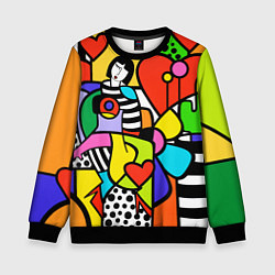 Детский свитшот Romero Britto - valentines day