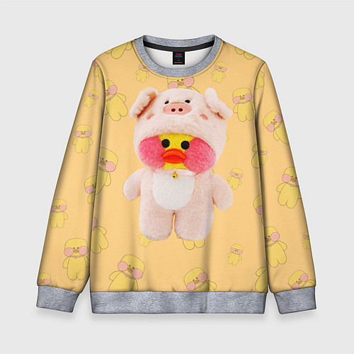 Детский свитшот УТКА УТЯ ЛАЛАФАНФАН / 3D-Меланж – фото 1