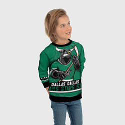 Свитшот детский Dallas Stars, Даллас Старз, цвет: 3D-черный — фото 2
