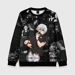 Детский свитшот Грустный Канеки Токийский Гуль Tokyo Ghoul