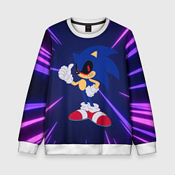 Свитшот детский SONIC EXE СОНИК, цвет: 3D-белый