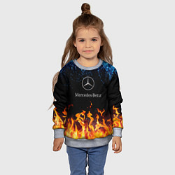 Свитшот детский Mercedes-Benz: Вода и Огонь, цвет: 3D-меланж — фото 2