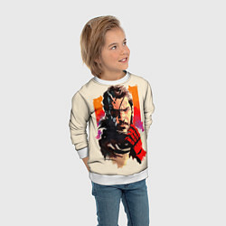 Свитшот детский Босс с повязкой, цвет: 3D-белый — фото 2