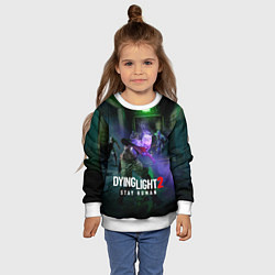 Свитшот детский Dying Light: Stay Human - логово зомби, цвет: 3D-белый — фото 2