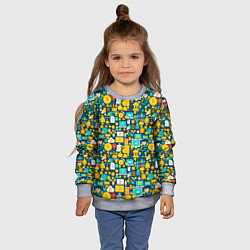 Свитшот детский Трейдер Криптовалют, цвет: 3D-меланж — фото 2