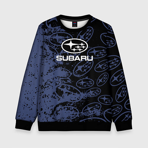 Детский свитшот Subaru Pattern спорт / 3D-Черный – фото 1