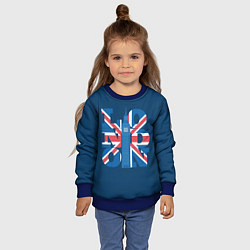Свитшот детский LONDON Лондон, цвет: 3D-синий — фото 2